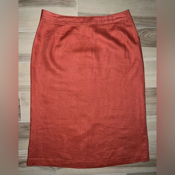 Marc New York by Andrew Marc 100% Linen Skirt β¨βοΈππ§‘ - Picture 2 of 6